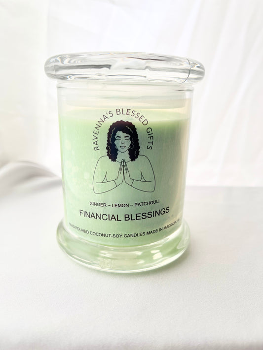 Financial Blessing — Intentional Prosperity & Abundance Candle