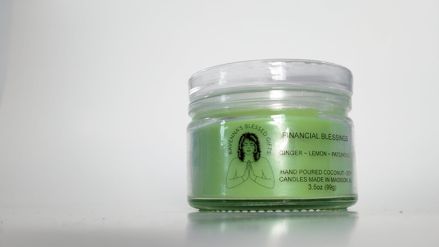 Financial Blessing — Intentional Prosperity & Abundance Candle